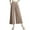 Khaki, variant on Women's High Waist Wide Leg Pants, Soft Elastic Waist Pull On Trousers, Flowy Drape Style Pants, Lightweight Breathable Pants, Comfortable Loose Fit Bottoms, Elegant Casual Trousers Beige