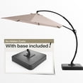 thumbnail image 5 of NIAIZEK 11FT Multicolor Curved Offset Cantilever Patio Umbrella, with Heavy Base and 360° Rotation, 5 of 7