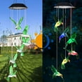 thumbnail image 2 of Solar Light,Hummingbird Wind Chimes Outdoor, Gifts for mom/Grandma/Wife/Daughter/Sister/Aunt/Grandma/Women,Mother Outdoor Decor, Yard Decor for Christmas,Gardening Gift, Birthday Gift, 2 of 8