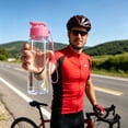 thumbnail image 6 of Plastic Water Bottles with Top Lid and Lanyard, Reusable Water Bottle with Carry Handle Leak Proof Sports Water Bottle for Gym School Travel Hiking, BPA Free Hydration Bottle, 6 of 7