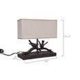 thumbnail image 3 of Creative Co-Op Rustic Bird Lamp with Rectangle Shade, 3 of 4