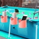 thumbnail image 1 of Poolsides Hanging Cup Holders Drainable Splashproof Drink Caddy Plastic Storage Rack For Above Ground Swimming Pools Hot Tub Decks Rail Patio Use, 1 of 6