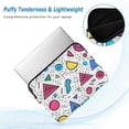 thumbnail image 2 of FORMRS 13-13.3 inch Laptop Sleeve Case Soft Carrying Quilted Computer Bag Cover, Red Retro Pattern, 2 of 7