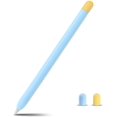 thumbnail image 1 of Compatible Apple Pencil 2 Case Cover Silicone Sleeve for Apple Pen 2nd Generation Skin, Blue/Yellow, 1 of 7