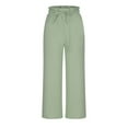 thumbnail image 4 of REALiKUN Women Wide Leg Linen Pants, High Waisted Summer Casual Cotton Linen Palazzo Pants, 4 of 6