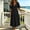 Black, variant on Womens Deep V Neck Puff Short Sleeve Tired Maxi Dress Boho Long Flowy Summer Dresses Blue M(M)
