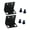 Not lengthened-Metal, variant on Right Angled Brackets Black L Bracket 90 Degree L Shape Corner Brackets Heavy Duty Wide Metal/Plastic Corner Shelf