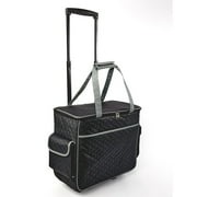 Rolling Sewing Machine Totes - Black