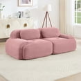 thumbnail image 2 of Jopath 82" Oversized Corduroy Loveseat Sofa, Comfy 5-Seater Couch For Free Combo Separation Curved Armrests Anti-Slip Design High-Resilience Sponge For Living Room & Bedroom, 2 of 10