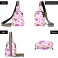 thumbnail image 3 of ALAZA Sparkling Hearts Shiny Sling Bag for Women Men Waterproof Crossbody Chest Bags, 3 of 7