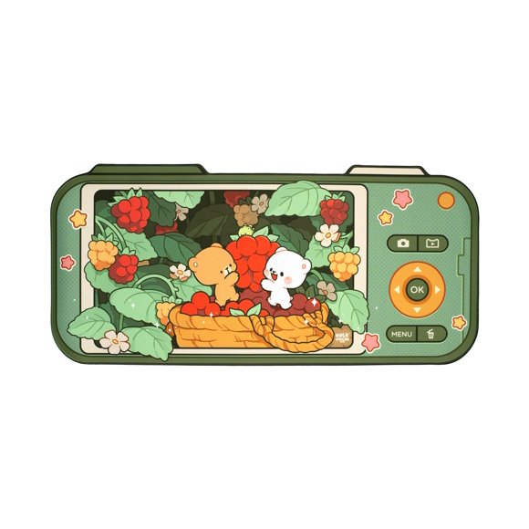 Tapete de escritorio Milkmochabear Berry Picking 90x42 cm antideslizante