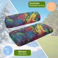 thumbnail image 5 of HUIACONG Colorful Leaf Pattern Breathable Golf Cart Seat Covers 2 Piece for Golf Cart Sports, Golf Cart Seat Protector Soft, 5 of 7