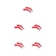 thumbnail image 1 of Guardurnaity Paquete de 10 soportes para gafas, elegantes puntas antideslizantes para las patillas, retenedor de manga duradero, accesorios para gafas, collar rojo 5piezas Guardurnaity CBP258300, 1 of 5