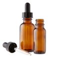 thumbnail image 2 of 2 oz AMBER Boston Round Glass Bottle - w/ mist sprayer - pack of 12, 2 of 6
