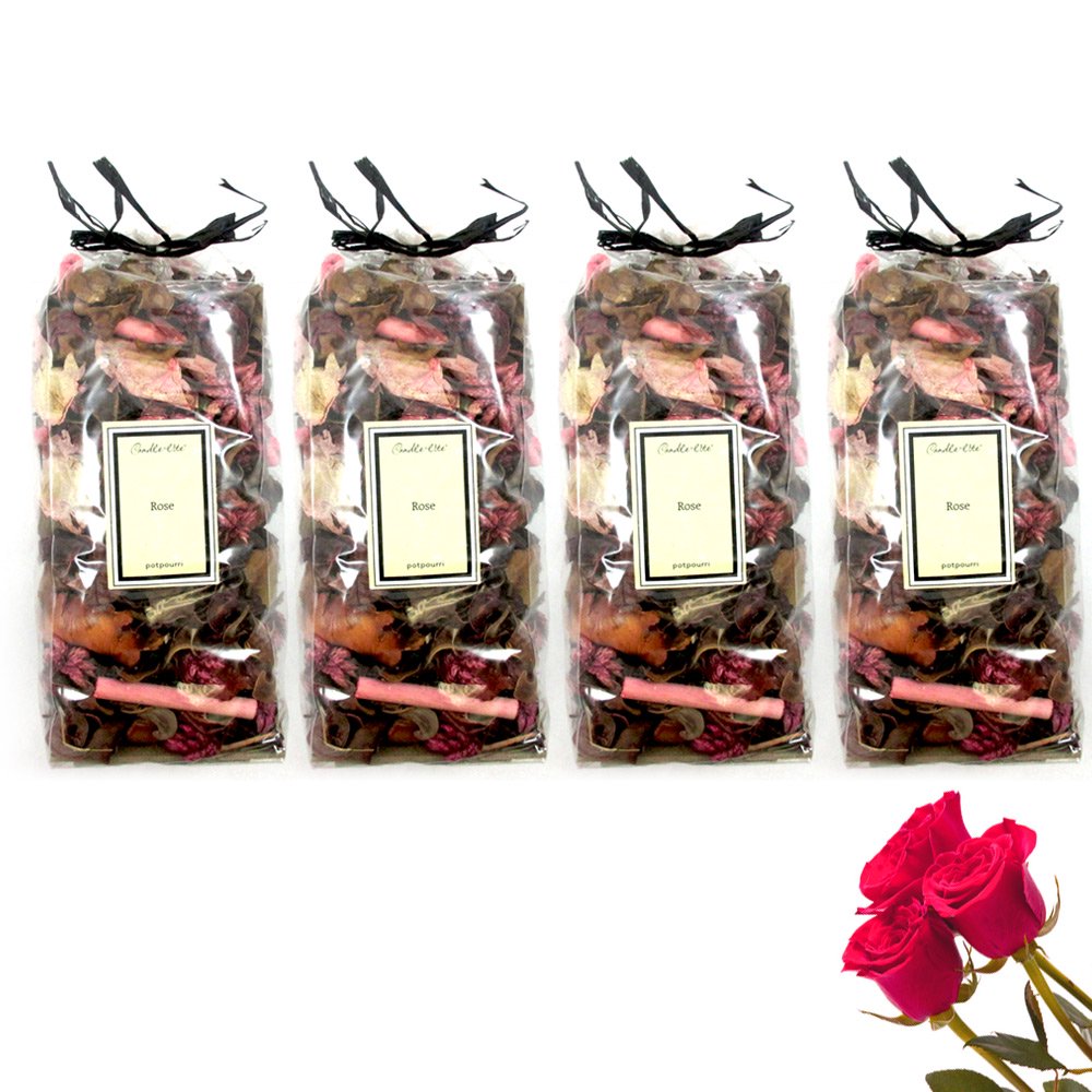 4 Pc Rose Potpourri Aroma Scented Decoration Bathroom Kitchen Living