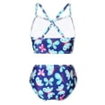 thumbnail image 2 of iiniim Kids Girls Horse Cartoon Printed Swimsuits Two Pieces Bikini Set Beach Swimwear, 2 of 7