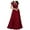 ' ! Red, variant on Chiffon Dress Chiffon Stitching Lace Dress Bridesmaids Evening Gowns Women