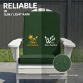 thumbnail image 4 of Ottowood Outdoor Adirondack Chair Cushions Set of 2 - Removable Covers, Water-Repellent, Fade-Resistant, Non-Slip Bottom & Securing Straps, Universal Fit for Most Chairs - Olive Green, 4 of 8
