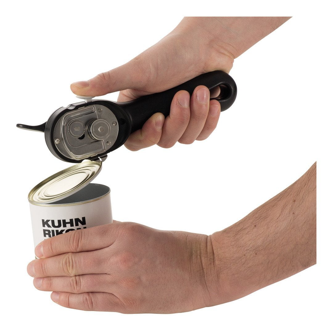 Kuhn Rikon Auto Safety Can Opener, Smooth Edge Can Opener with Lid Lifter