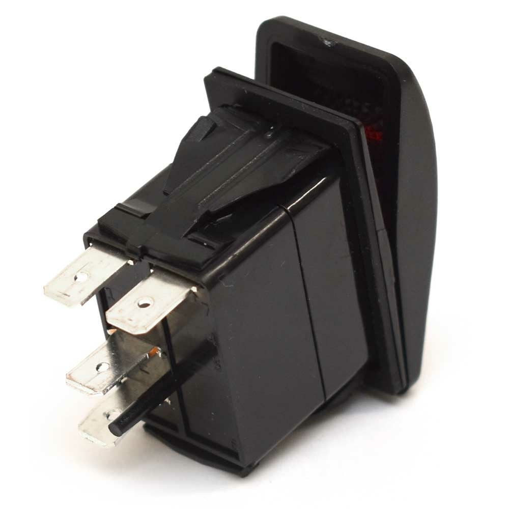 Boat On/Off Rocker Switch | Dock Lights 4-Spade 12V 24V - 10A 20A