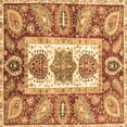 thumbnail image 1 of Ahgly Company Indoor Square Abstract Brown Modern Area Rugs, 6' Square, 1 of 4