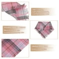 thumbnail image 5 of Unique Bargains Dog Bandanas Dog Bandanas with Tassels Edges Dog Birthday Bandana Stylish Plaid Dog Scarf Bib for Small Pets Black Pink 2 Pcs, 5 of 7