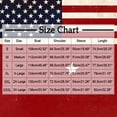thumbnail image 2 of Womens Patriotic Linen Shirts Long Sleeve Button Down Floral Shirt Tops Loose Holiday July 12th Outfits Red, 3XL, 2 of 6