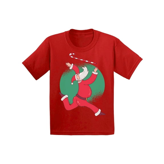 Awkward Styles Christmas T-Shirt for Girls Boys Xmas Santa is Coming Kids T Shirts