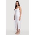 thumbnail image 2 of Women's Sleeveless Zip Back Denim Dress with Side Slit, 2 of 3