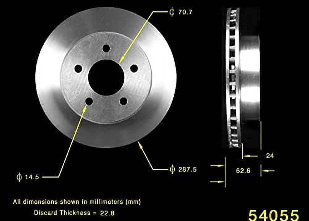 BENDIX PRT1752 Bendix Brake Rotor Fits select: 1984-1986 FORD MUSTANG, 1984-1990 LINCOLN MARK VII