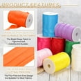 thumbnail image 3 of Uxcell Double Fold Bias Tape, Continuous Bulk Satin Fabric for Sewing and Quilting Orange Red, 3 of 7