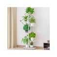thumbnail image 1 of 6 niveles 7-potted metal plant stand: indoor/outdoor, de esquina para exposición rack para patio, garden, balcony & sala de estar, gris oscuro con silver, 1 of 5
