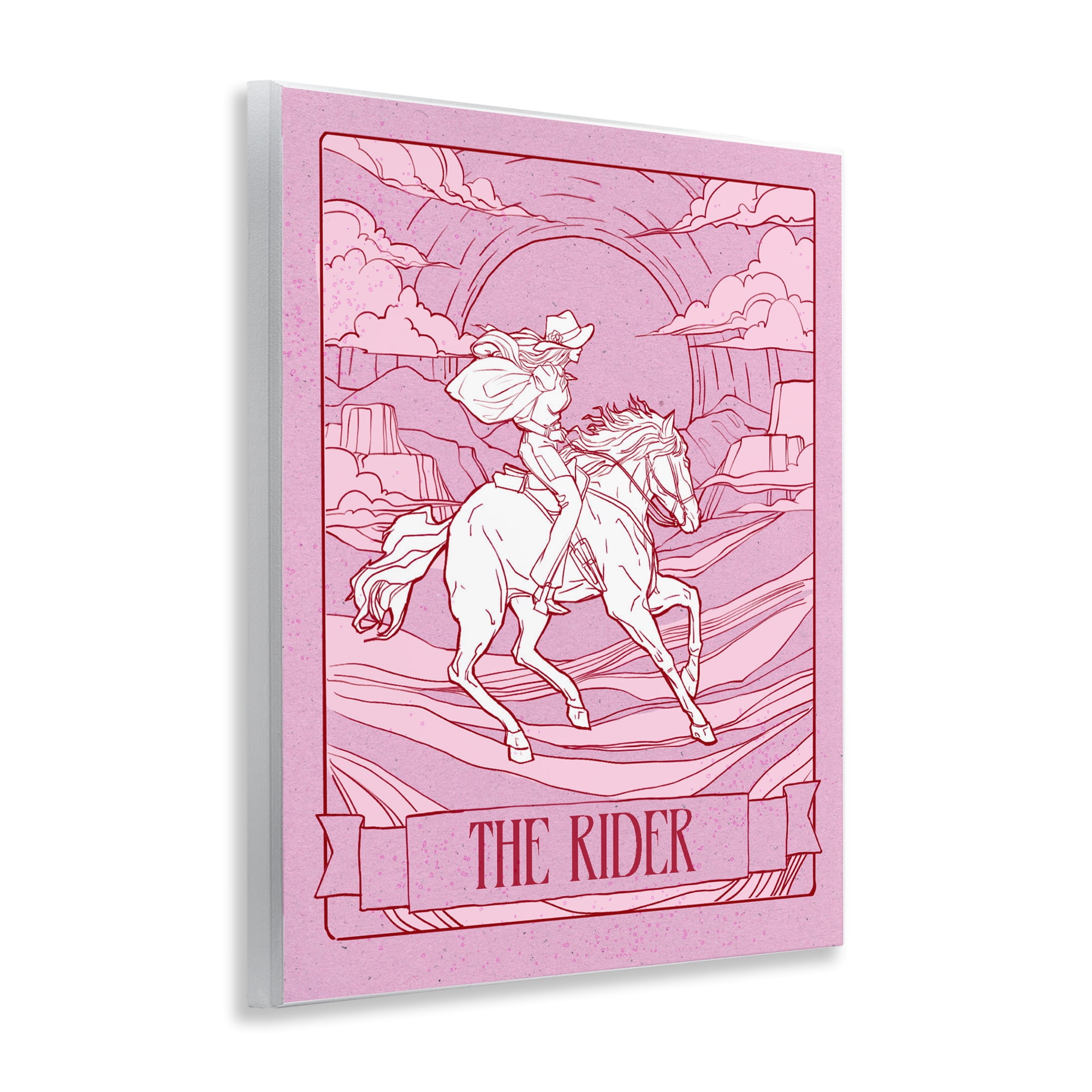 Stupell Industries Cowgirl Rider Tarot Card Wall Plaque Art, design by Ziwei Li