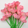 thumbnail image 3 of 20 flores artificiales de amapola, flores falsas, flores decorativas de tacto real, 20 flores para boda, fiesta, decoración del hogar (rosa) (jarrón no incluido). oso de fresa  Juguete, 3 of 6