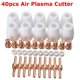 thumbnail image 3 of 40 Uds. Consumibles De Cortador De Plasma Por Aire, Ajuste Extendido Para Antorcha PT-31 -40 CUT-40 50, 3 of 6