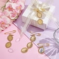 thumbnail image 2 of 6 juegos de 3 estilos de prendedores de boda ovalados de aleación con dijes para fotos de ramos de novia, ideales como regalo para los novios. Broche para recuerdos de boda., 2 of 9
