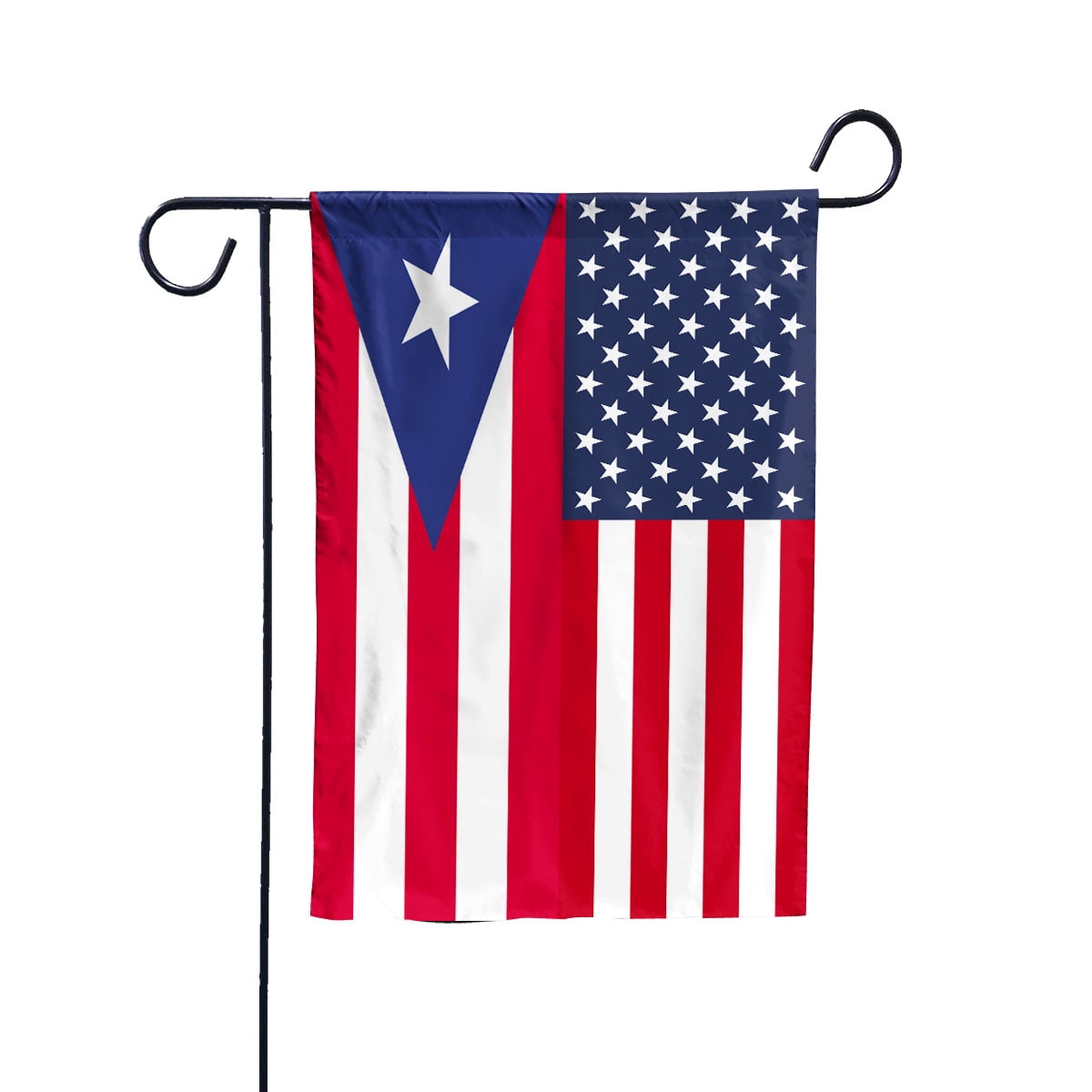 American Puerto Rico Flag Puerto Rican Friendship U.S.A Memorial Day Patriotic For Garden Flag (11.5x17.5) Double Sided-USA Flags Premium Polyester-Decorative Indoor Outdoor Flag