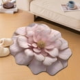thumbnail image 4 of Bathroom Rugs 40x40cm Shaped Flower Diatom Pulp Carpet with QuickDrying and AntiSlip Features Area Rug Pink 40x40cm, 4 of 4