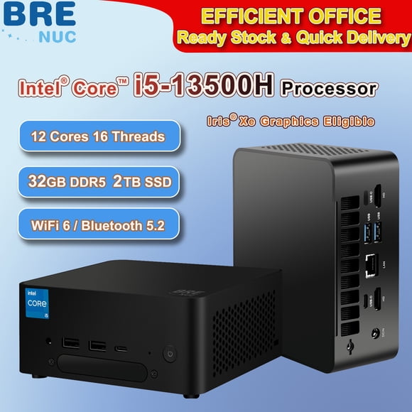 BREB Desktop Mini Game PC, intel core i5-13500H(up to 4.70GHz). 32GB DDR5 RAM & 2TB SSD