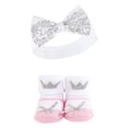 thumbnail image 3 of Hudson Baby Infant Girl Headband and Socks Set, Princess 4-Piece, 0-9 Months, 3 of 4