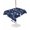 Denim Blue White, variant on Outdoor Table Cloth with Umbrella Hole and Zipper, Beige Brown Ombre Waterproof Rectangle Tablecloth 54"x80", Abstract Modern Art Gradient Washable Table Cover for Outside Party Patio Picnic