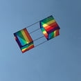 thumbnail image 3 of In the Breeze 3254 — Rainbow Stripe Box Kite - Fun Cellular Easy-Flying Single-Line Kite, 3 of 5