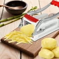thumbnail image 5 of Protoiya French Fry Cutter Stainless Steel Potato Chipper Fast Cutting Potato Chip Cutter with 25/49 Holes Blades Manual Food Slicer Dicer Multifunction Vegetable Fruit Chipper for Potato Onion, 5 of 9