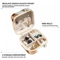 thumbnail image 2 of Elk Revival Travel Portable Square Jewelry Box: Storage Box, Decorative Box, and Jewelry Stand for Rings, Earrings, Necklaces, Bracelets, and More – Ideal for Girls and Women, 2 of 6