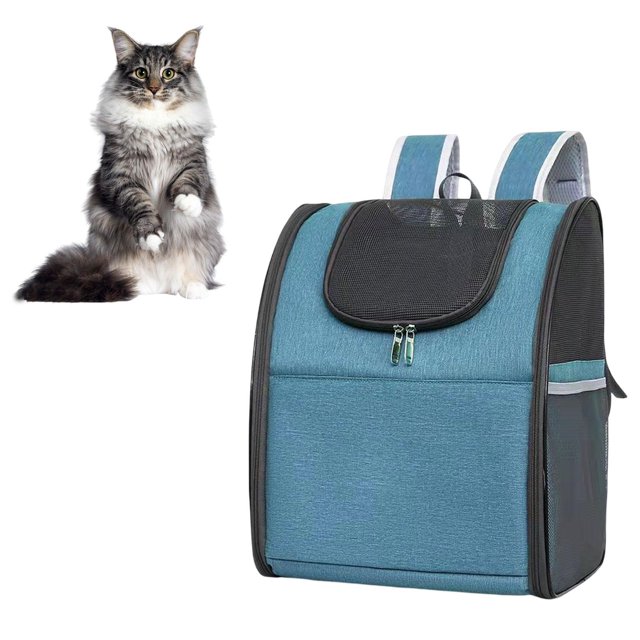 Bolsa de Viaje Pet Carrier Salvador Mochila para Perros Pequeños gatos azul