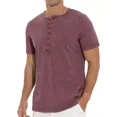 thumbnail image 3 of Playera Henley Casual Retro Manga Corta Para Hombre Algodón, 3 of 6