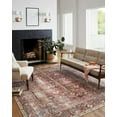 thumbnail image 1 of Chris Loves Julia x Loloi Jules Collection Area Rug JUL-01 Merlot/Multi 3'-6" x 5'-6", 1 of 8