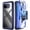 Blue, variant on Poetic Guardian Case for Google Pixel 10A 5G (2026), Wireless Charge| Tempered Glass Screen Protector | 20FT Mil-Grade Drop Tested, Full Body Shockproof Rugged Clear Cover for Pixel 10A, Black/Clear