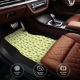 thumbnail image 4 of Cauagu Green Pears1 Pattern Car Floor Mat Set of 4,Car Carpet Mats Car Mats with Anti-Slip Backing & Driver Heel Pad Universal Fit for Cars/Trucks/SUV/Vans, 4 of 6