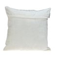 thumbnail image 4 of Gray and White Lattice Velvet Throw Pillow, 4 of 5